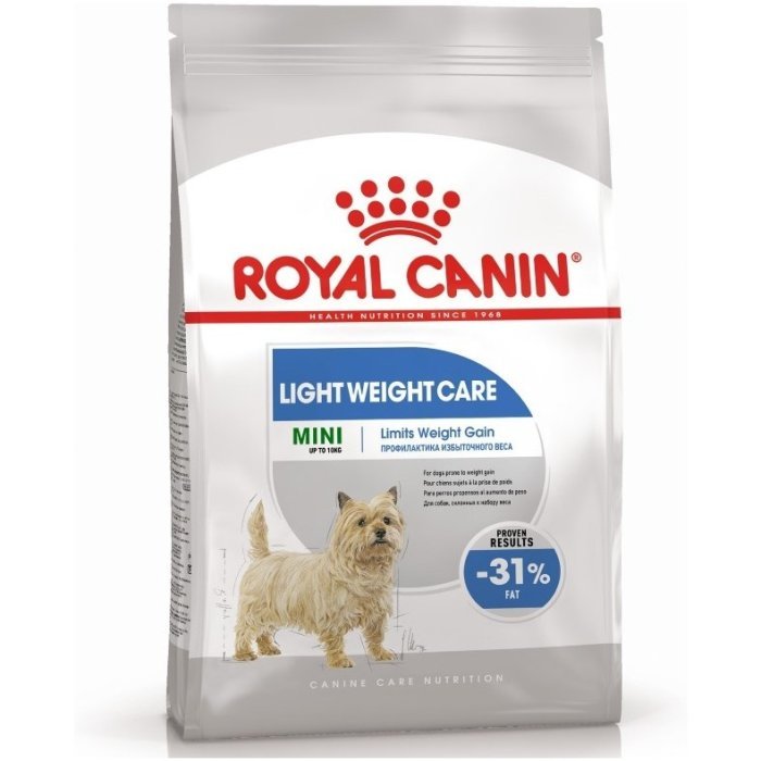 Корм Royal Canin для собак малых пород низкокалорийный: с 10 мес., Мини Лайт Вейт кэа
