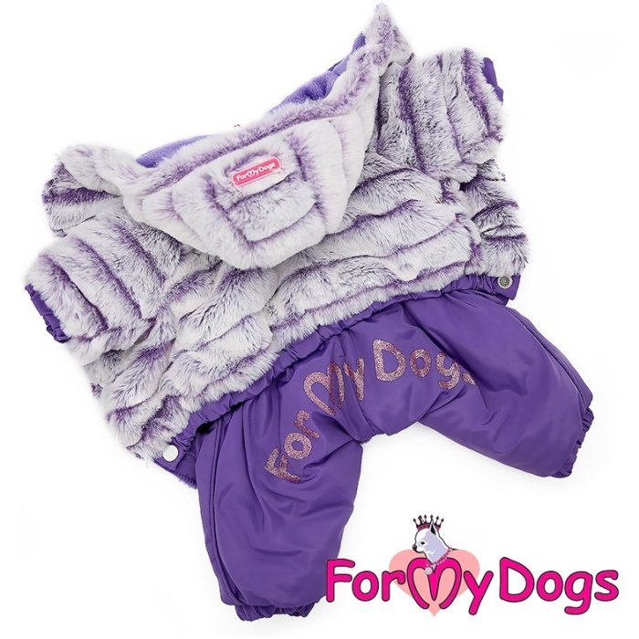 Комбинезон ForMyDogs для собак фиолетовый на девочек