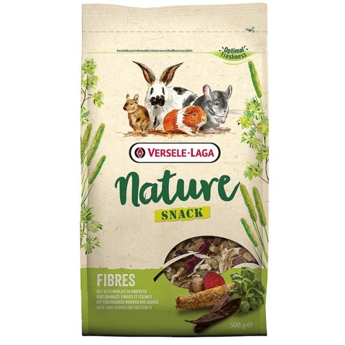 VERSELE-LAGA дополнительный корм для грызунов с клетчаткой Nature Snack Fibres 500 г NEW
