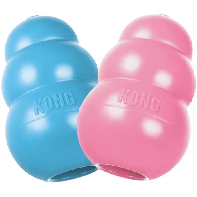KONG Puppy игрушка для щенков классик, цвета в ассортименте: розовый, голубой