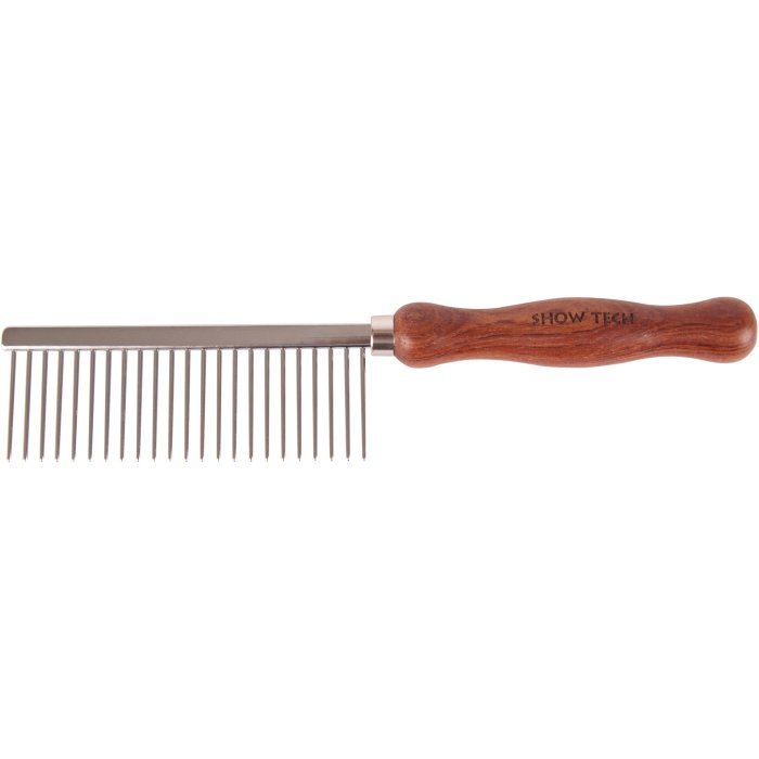 SHOW TECH PRO Wooden Comb расческа 24 см с зубчиками 3,2 мм, частота 4 мм