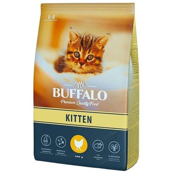 Mr. Buffalo Kitten сухой корм для кошек с Курицей