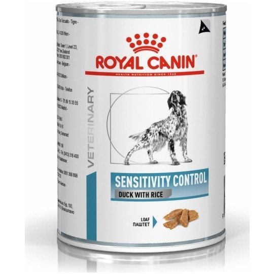 Royal Canin диета для собак при пищевой аллергии или непереносимости Сенситивити Контроль с уткой (канин)