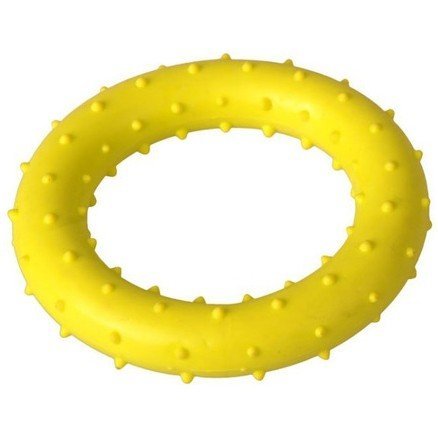 Игрушка "Грызлик Ам" Кольцо с шипами 8 см, желтое