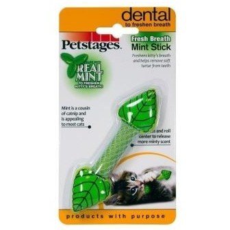 Petstages игрушка для кошек Dental "Мятный листик" 11 см