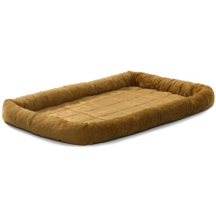 Midwest лежанка Pet Bed меховая 61х46 см цвет: коричневая, серая