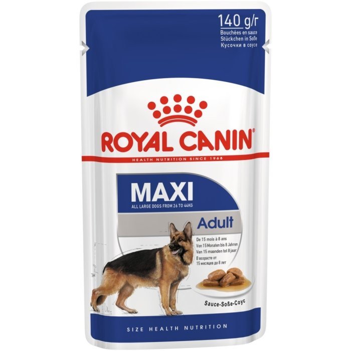 Влажный корм Royal Canin для взрослых собак крупных пород: 26-44 кг, 15 мес. - 5 лет, Adult in gravy