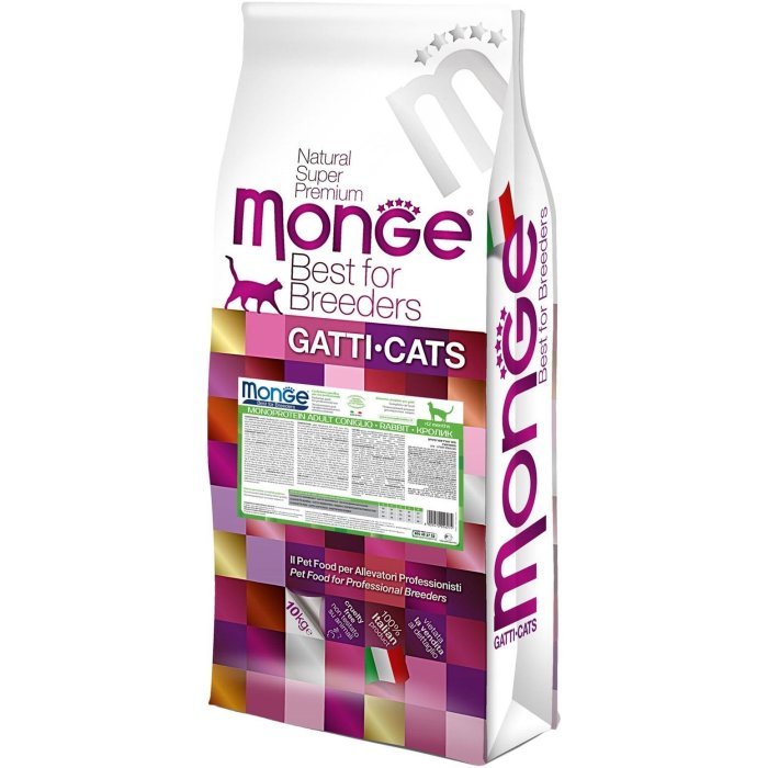 Monge Cat Monoprotein Adult Rabbit корм для взрослых кошек с кроликом