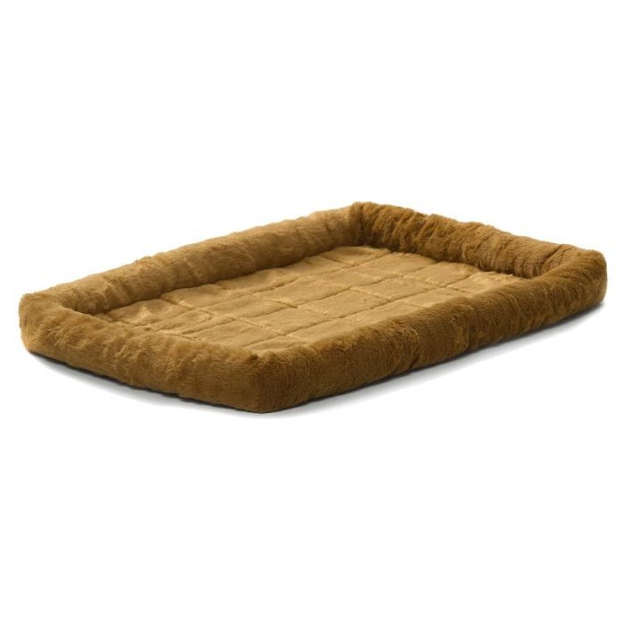 Midwest лежанка Pet Bed меховая 107х66 см, цвет: серый, коричневый