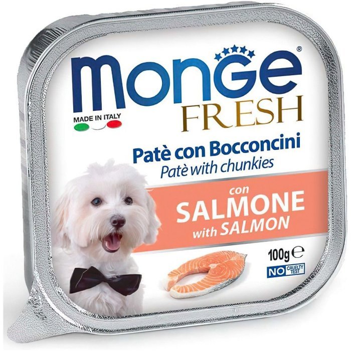 Monge Dog Fresh консервы для собак лосось 100г