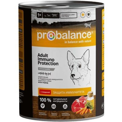 ProBalance Immuno Protection консервы для собак, Поддержка Иммунитета, 850г